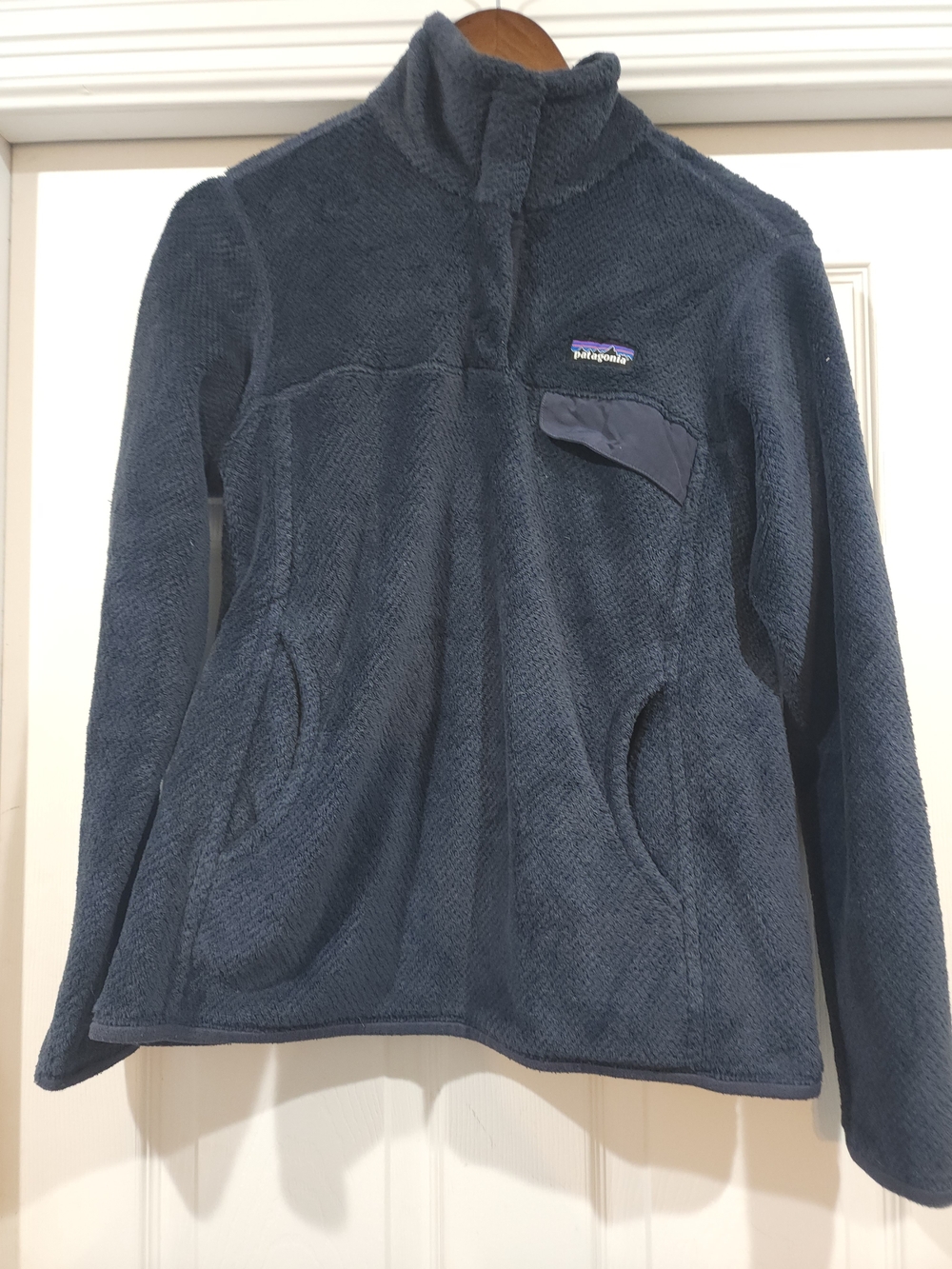Patagonia Navy Plush Half-Zip Pullover Jacket